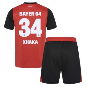 Bayer Leverkusen Granit Xhaka #34 Heimtrikot 2024-25 Kurzarm (+ kurze hosen)